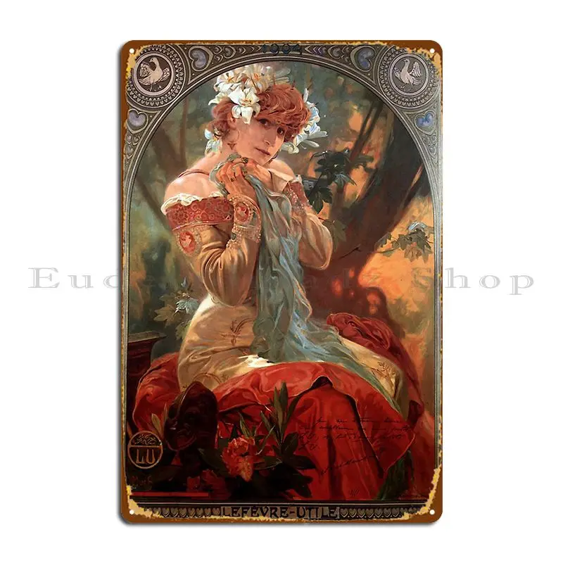 

Lefevre шутил Альфонсе муча 1903 металлический плакат для бара дизайн для создания стены искусственная знака плакат