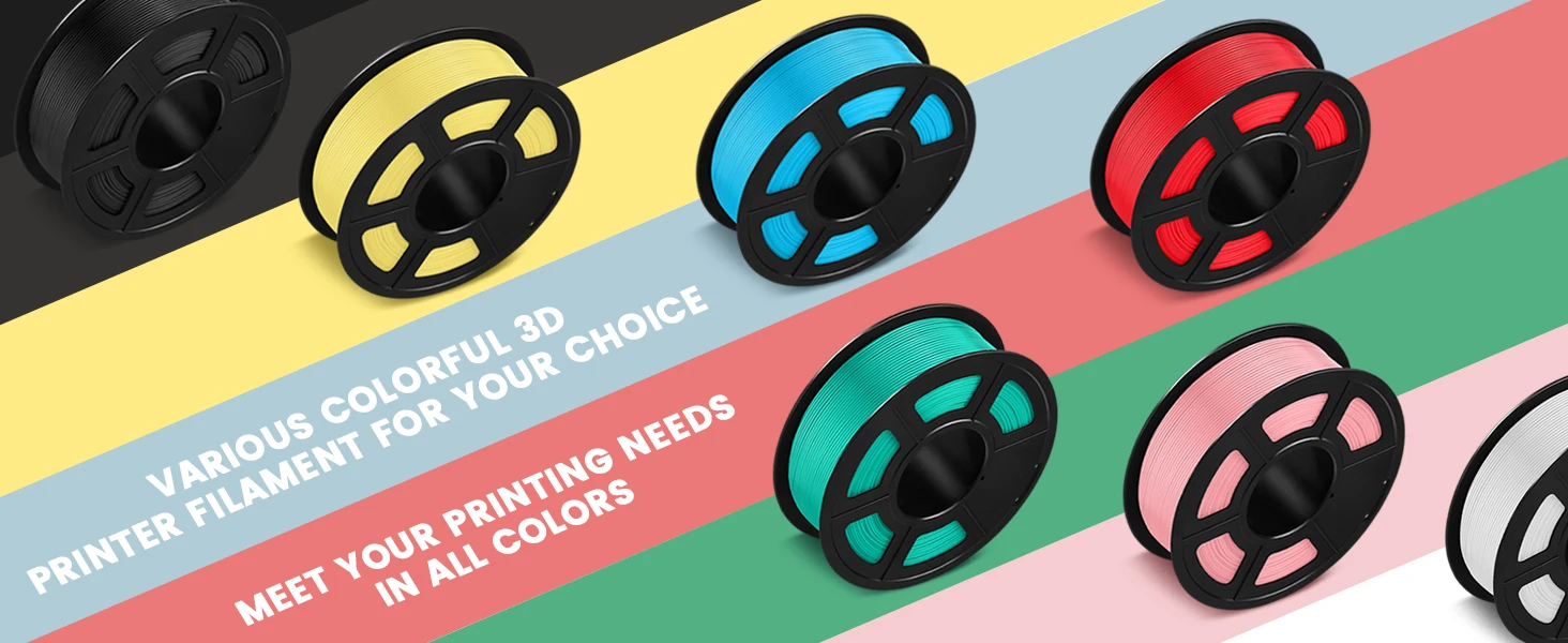 SUNLU PLA/PETG/PLA PLUS 3D Filament Refill 1.75mm Neatly Wound 3D Filament Bundle Refill for Most Brand Reuseable Spool 10KG