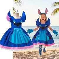 Robe de Cosplay pour filles, Costume de Style film Disney, dessin animé mignon, pour Halloween, carnaval, spectacles sur scène et déguisement pour enfants 1