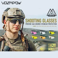 Vozapow Shooting Glasses Tactical Anti Fog HD Lens ANSI Z87.1 Certified Impact Resistant Cs Airsoft Safe Eyewears For Men Women 2