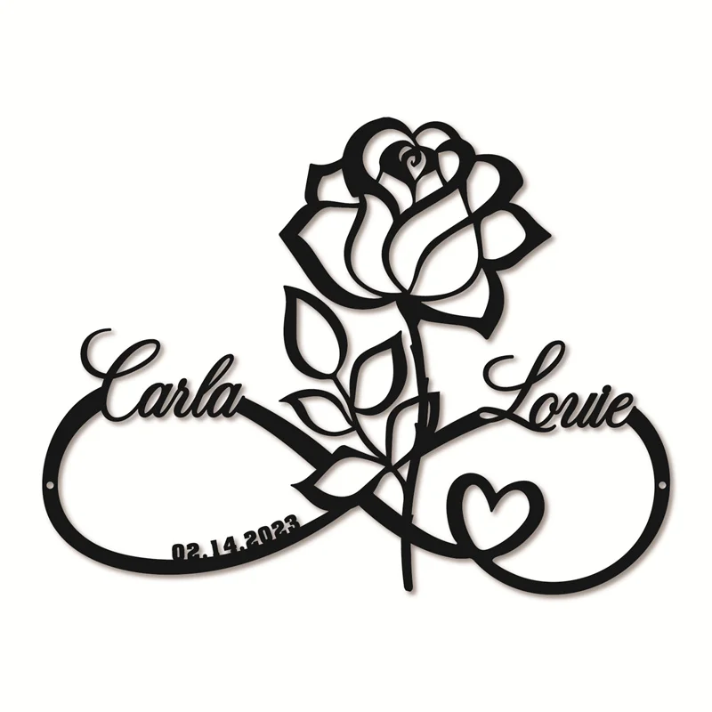 Custom Rose Infinity Love Wall Art 7 | Custom Rose Infinity Love Wall Art 1