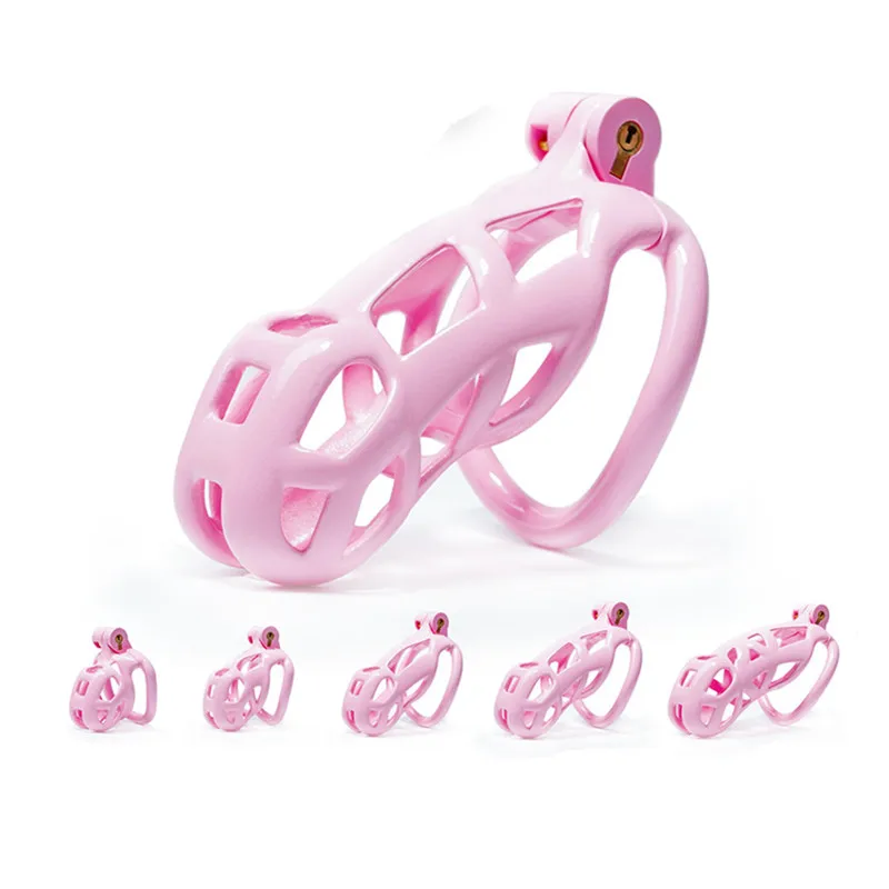 Pink Chastity Cage Male Device Kit Sex Toys for Men Couples Cock Lock Penis Ring Bdsm Bondage Adult Games Sex Shop 18+ penis chastity cage chastity lock sex toy chastity cage accessory