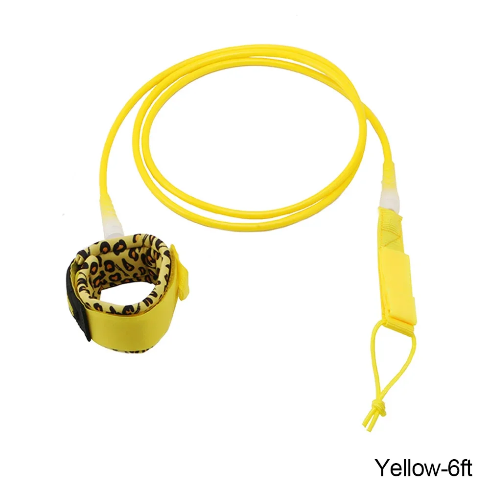 Durable Surfboard Leash with Stainless Swivels - 6-12ft Adjustable Length