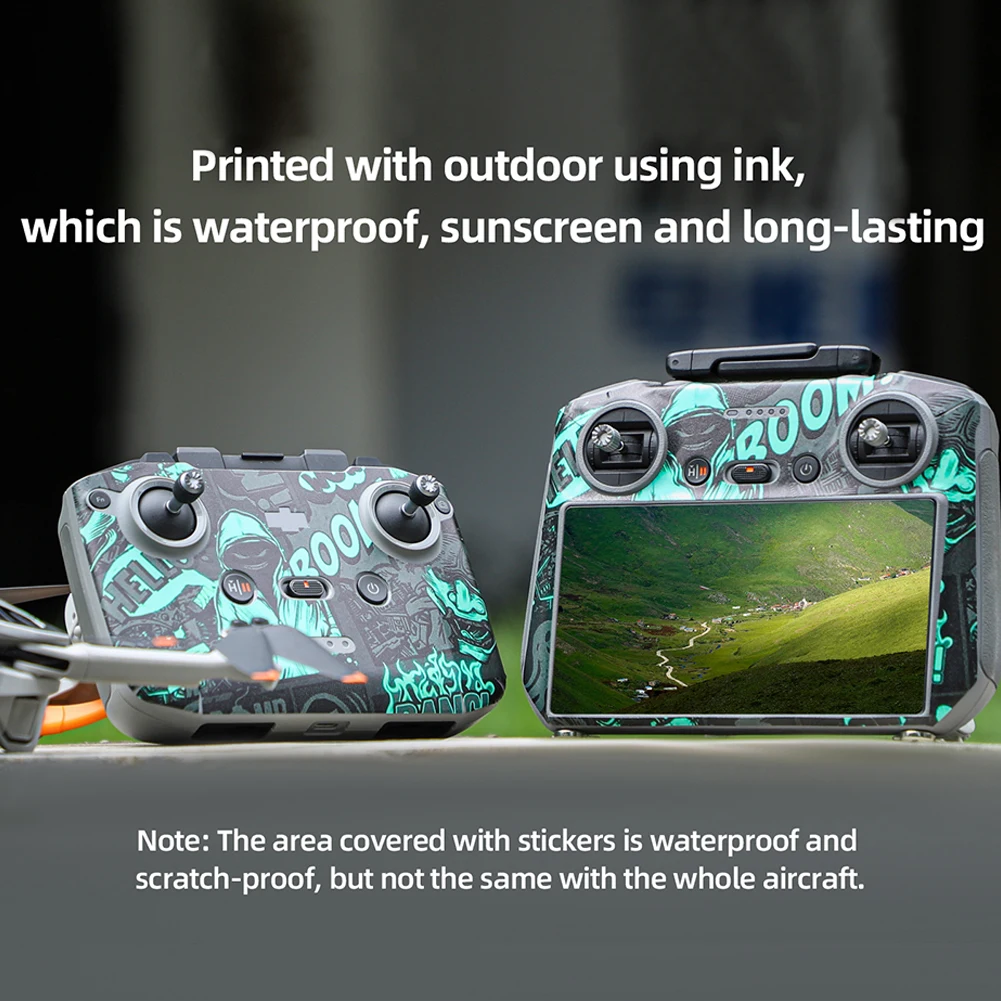 Colorful Sticker Charming Appearance Remoulded Skin Set Compatible For DJI Mini 4 Pro Drones RC 2 Remote Controller