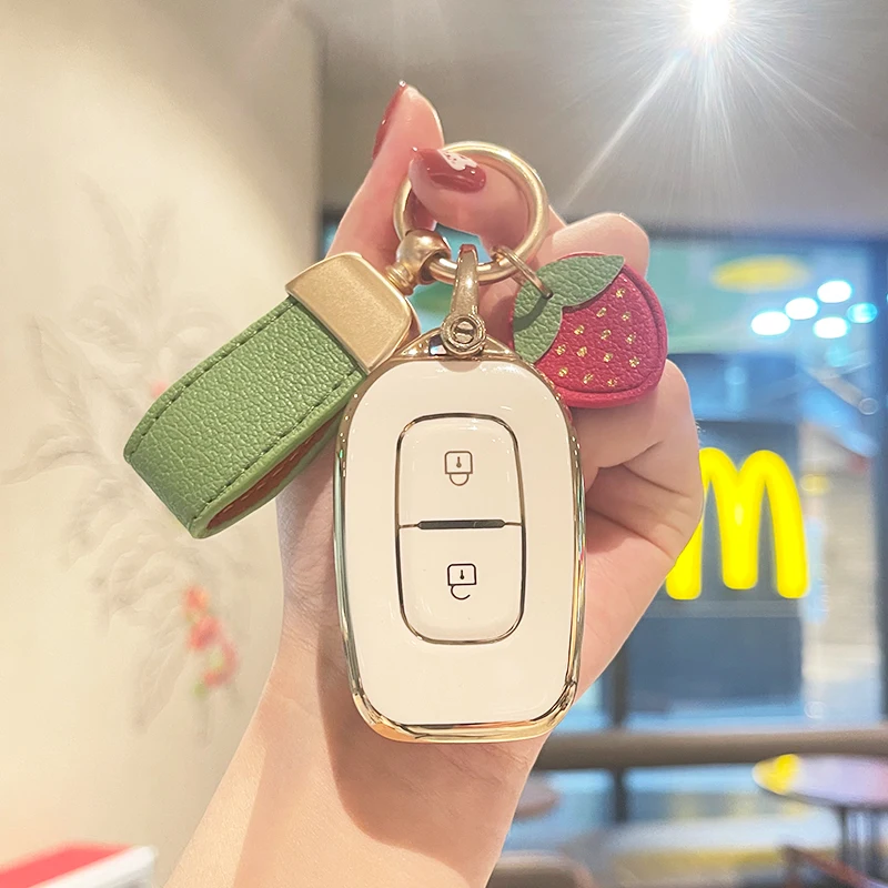 2 Pulsanti Car Remote Key Fob Case Cover Per Renault 2018 Dacia Stepway 2Nd Series Dacia Duster 2016 Dacia Spring Dacia Sandero
