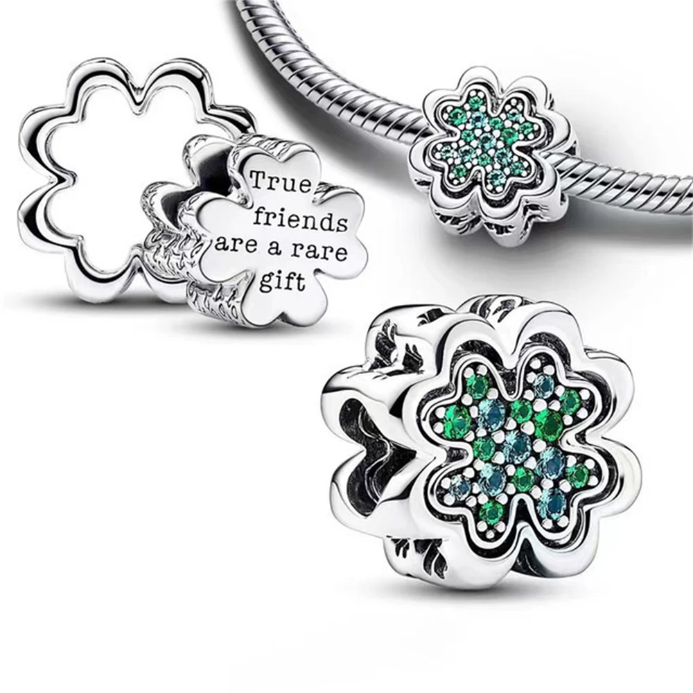925 Silver Youth Vitality Clover Bird Fish Firefly Ten Wolf Beads Charming Fit Original Bracelet Fashion DIY Women's Jewelry charm jewelry,sterling silver jewelry,beads charms,animal charm jewelry,sterling silver beads,silver charm bead,charm bead,beads jewelry,sterling silver beads charm,silver bead bracelet,silver charm bracelet,loose gemstone jewelry