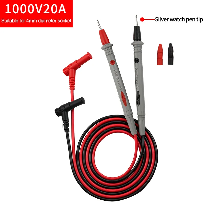 Universal Probe Test Leads with Needle Tip for Digital Multimeter - 20A Capacity
