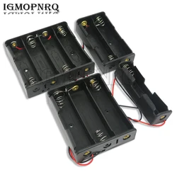 18650 Battery Box With Wire Lead DIY Plastic Storage Case 1 2 3 4 AA 18650 Power Bank Cases Battery Holder Container 1X 2X 3X 4X