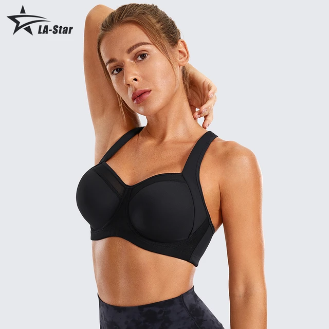 Women's High Impact Underwire Sports Bra with Adjustable Straps Full Figure  Running Workout - AliExpress