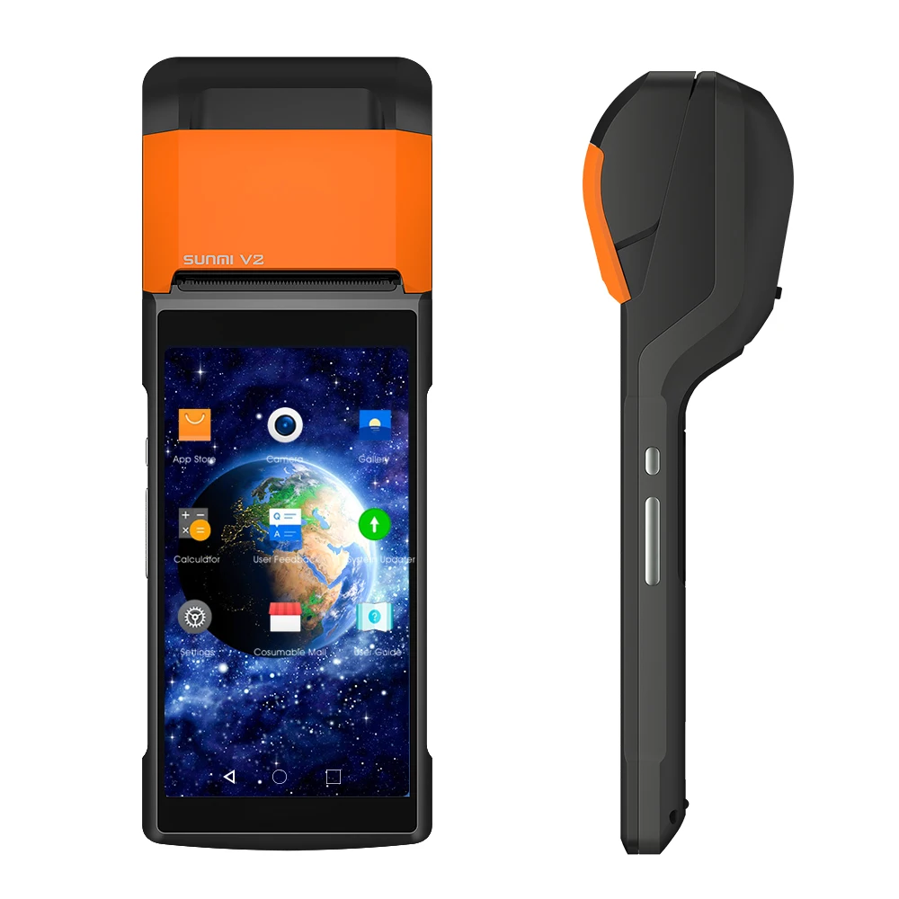Дешевая цена Sunmi V2 Android 8. 0 4G WiFi 58 принтер все в одном epos android портативный pos терминал