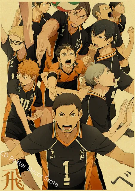 Taicanon Anime Haikyuu Poster Home Decorations Cafe Bar Studio