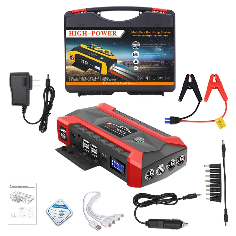 28000mAh Car Jump Starter Booster Box Battery Charger Pack Portable Power  Bank