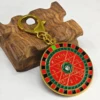 2025 Red Digital Circular Keychain Windfall Yantra  Keychain w5592 5
