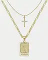 Gold Letter Cross Y