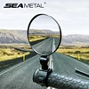 SEAMETAL Motorcycles Rearview Mirror Side Mirror For Safety View Turning Left Right Mirror Adjustable Mini Autocycle Rear View 1