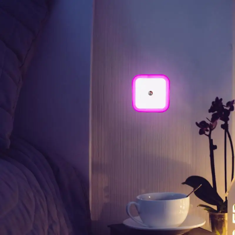 Plug In Night Lights Night Light With Dusk To Dawn Photocell Auto Sensor Adjustable Brightness Plug In Light For Hallway Bedroom