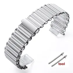 Premium 316L Stainless Steel Watch Strap - Universal Quick Release Metal Band, Multiple Sizes Available - 22mm (Silver)