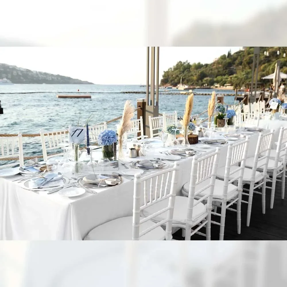 Rectangle Tablecloth Satin Table Cloth Bright Smooth White Table Cover for Wedding Party Christmas Supplies Table Decors 4