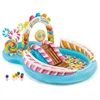 PVC Children's Inflatable Paddling Pool Crocodile Whale Dinosaur Volcanic Island Rainbow Candy Unicorn Gifted Inflatable Pump 5