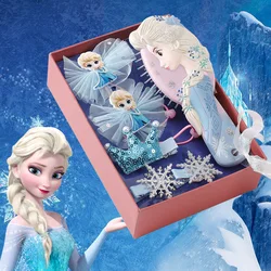 Épingle à cheveux pour enfants, ornement, nœud, Aisha, belle et à la mode, glace et neige étrange, peigne, coffret cadeau 