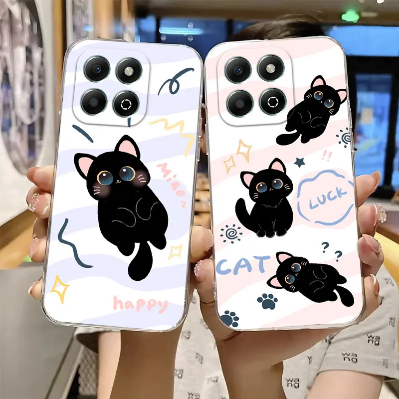 Luxury Clear Shockproof Silicone Soft Phone Case with Transparent Print Design