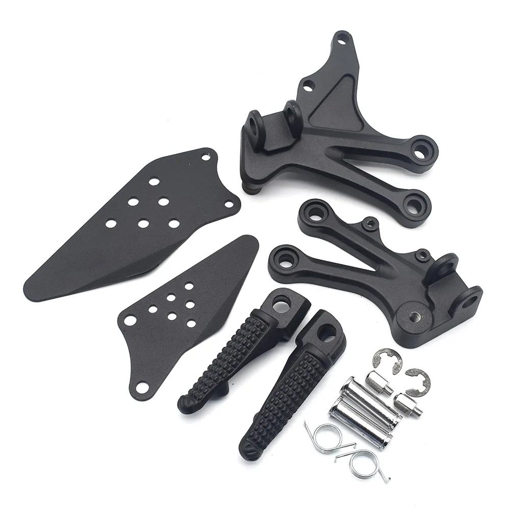 

Motorcycle Front Footrests Foot pegs tripod Pedal stent assembly For Kawasaki Ninja ZX10R ZX 10R ZX-10R 2004 2005