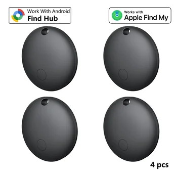 Mini localizzatore GPS doppio sistema per Apple Trova mio/Android Google Trova hub App Ricerca oggetti Borsa/Localizzatore chiavi Localizzatore Bluetooth intelligente