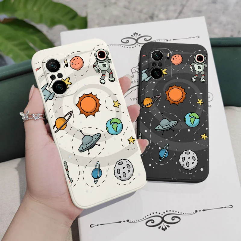 Great Astronaut Design Silicone Phone Case