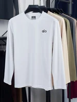 T-shirt à col rond pour homme, nouvelle collection automne, marque de mode haut de gamme, avec badge lettre exquis, manches longues, confortable et décontracté, best-seller. 6