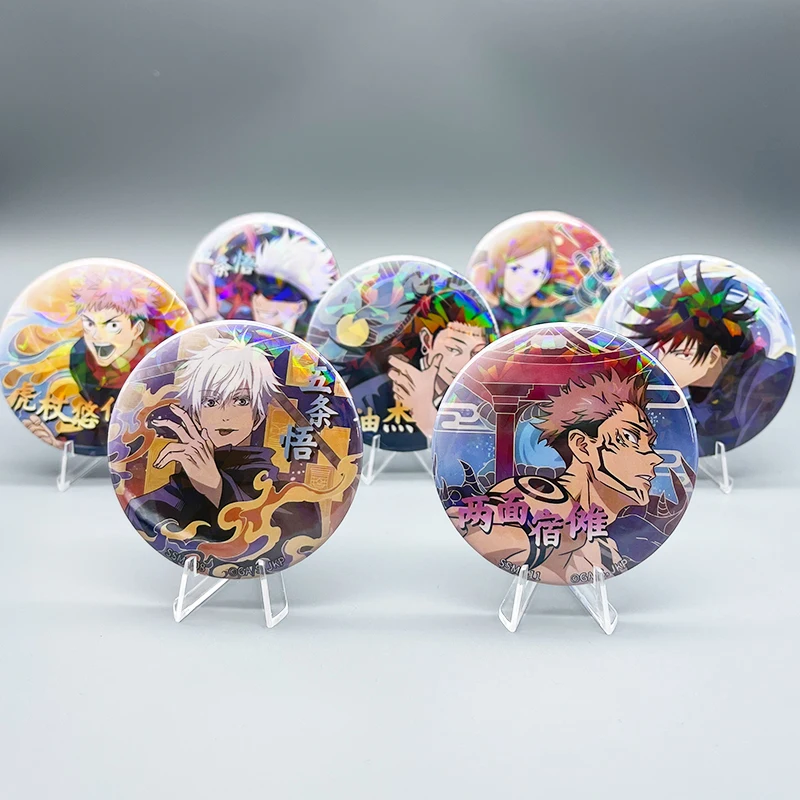 

Anime Jujutsu Kaisen Jujustu Kaisen Toji Fushiguro Geto Suguru Gojo Satoru Toji Sukuna Nanami Kento Brooch Pins Badge Cosplay