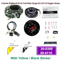 30-0300 30-4110 X-Series Wideband O2 Air Fuel Ratio Gauge Kit LSU 4.9 Oxygen Sensor 0258017025 +15*4.3cm for AEM DecaIl 1