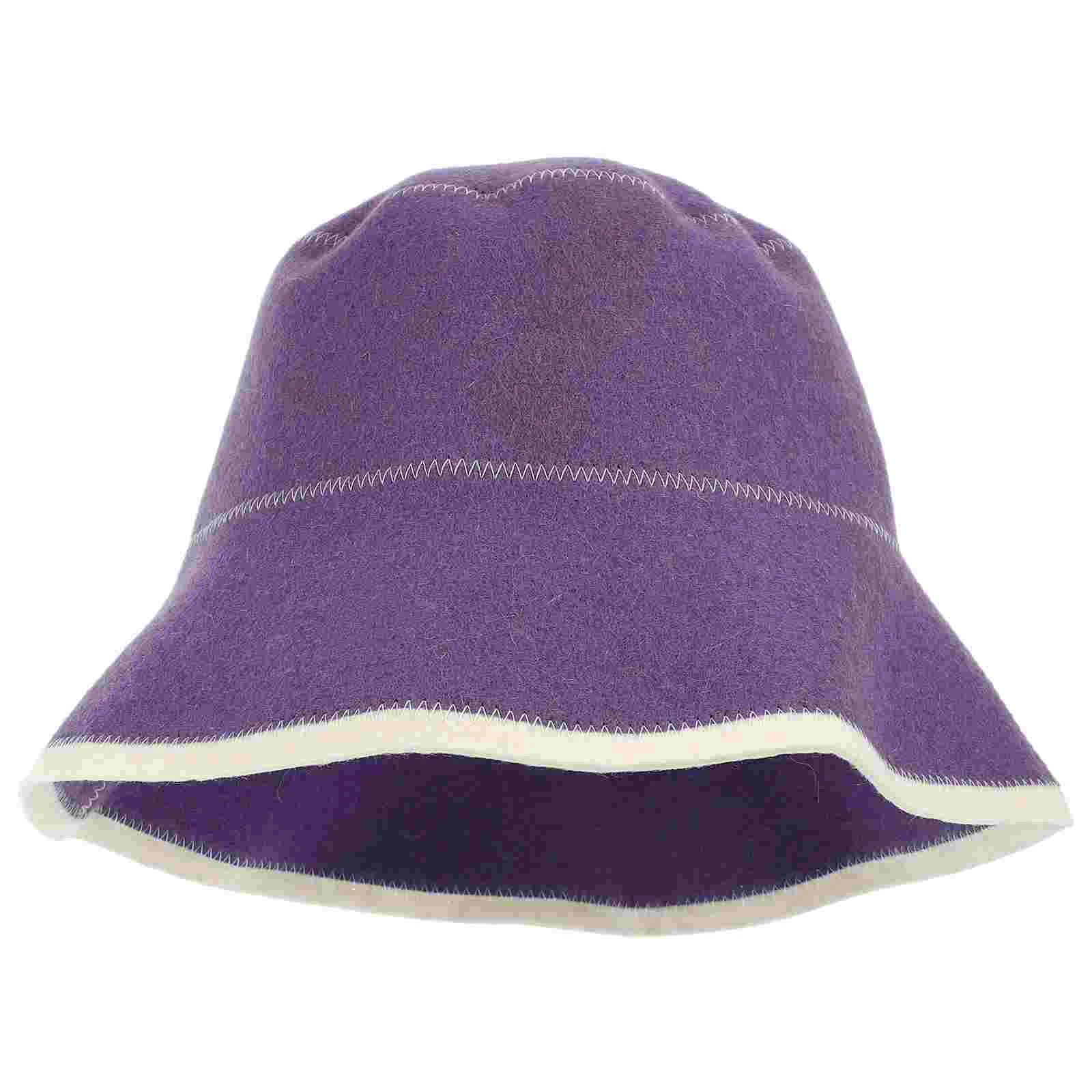 

Sauna Hat Caps Shower Breathable Wool Stylish Bathroom Hats for Women Household