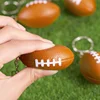 PU Leather Soft Foam Sponge Ball Keychain Football Basketball Soccer Squeeze Stress Ball Relief Toys Anti Stress Ball Fidget Toy 2