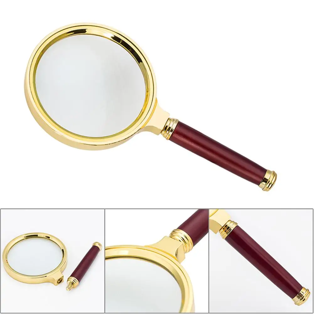 Magnifying Glass with Light 10x Lighted Magnifier with Weighted Base 4.8” Lens for Clear Magnification Desktop Magnifying Glass for Painting