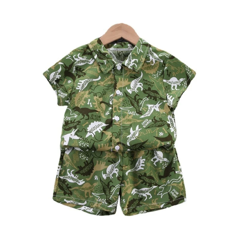 

New Summer Baby Clothes Suit Children Boys Fashion Cartoon Shirt Shorts 2Pcs/Sets Toddler Casual Costume Infant Kids Tracksuits