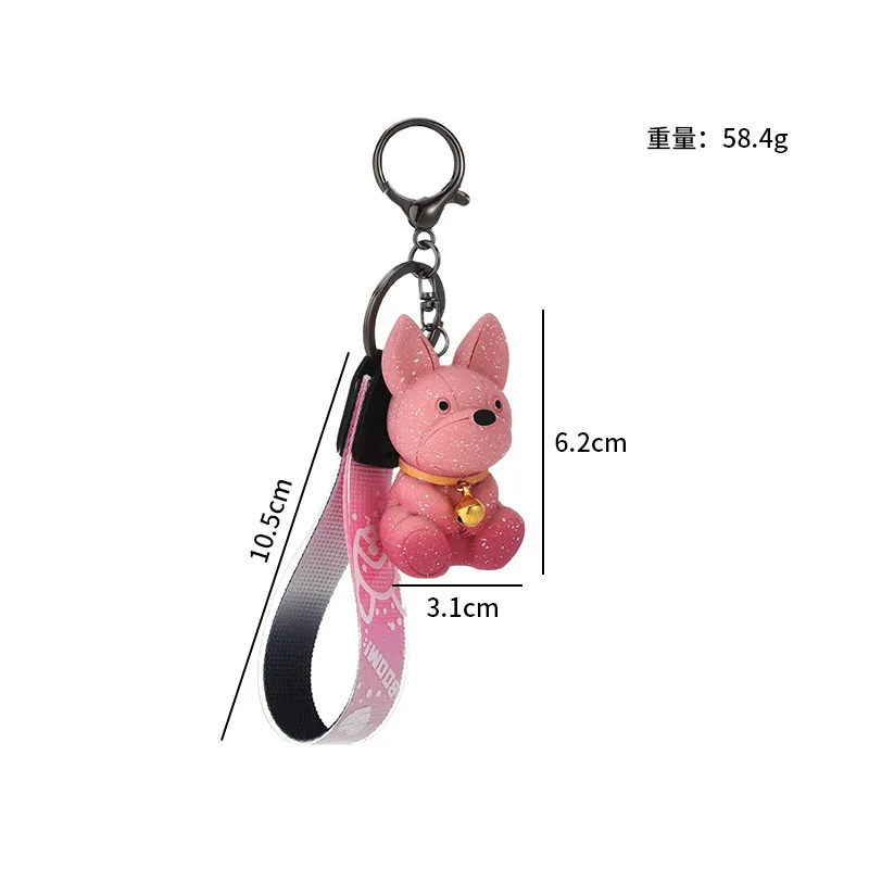 Fashion Cigar French Bull Dog Key Chain PVC Keychain Strap Pendant For  Women Bag Car Keyring Accessories Keys Holder Organizer - AliExpress