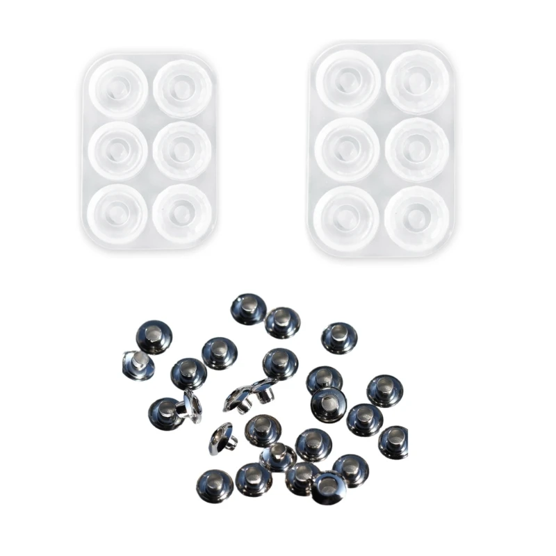 

E0BF Silicone Bead Pendant Mold for DIY Bracelet Jewelry Making Craft Jewelry Casting
