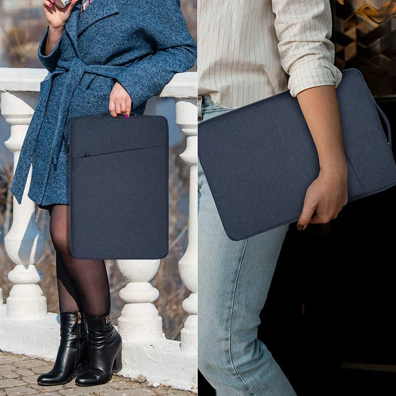 Denim Laptop Bag with Inner Bladder