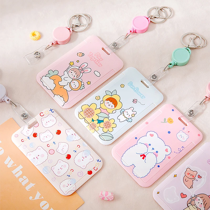 Cute Cartoon ID Card Holder - Stylish Card Cover