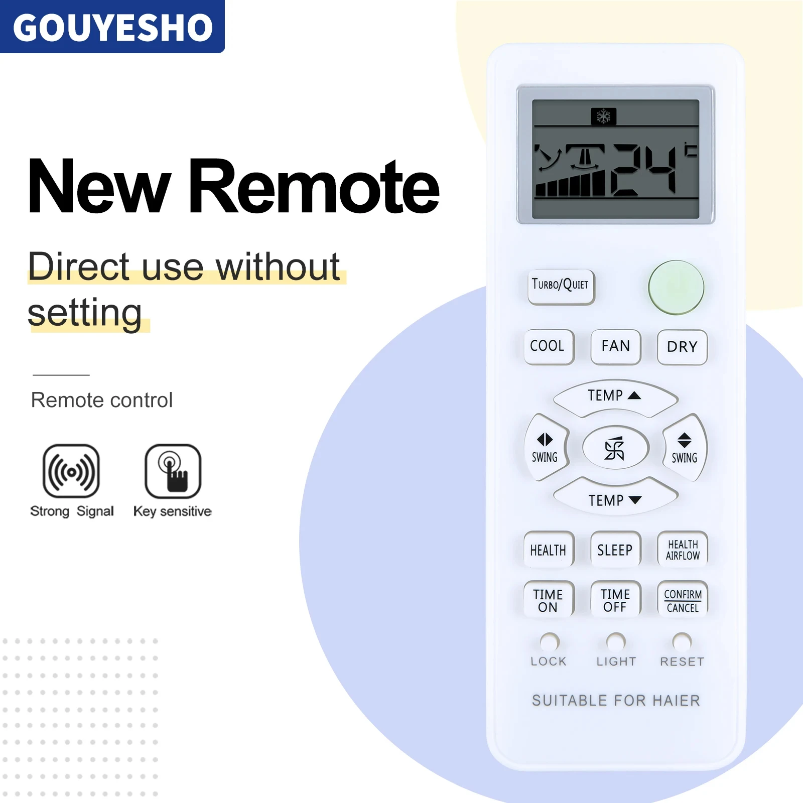 Télécommande climatiseur compatible haier, compatible YL-HD01 Yl-hd02