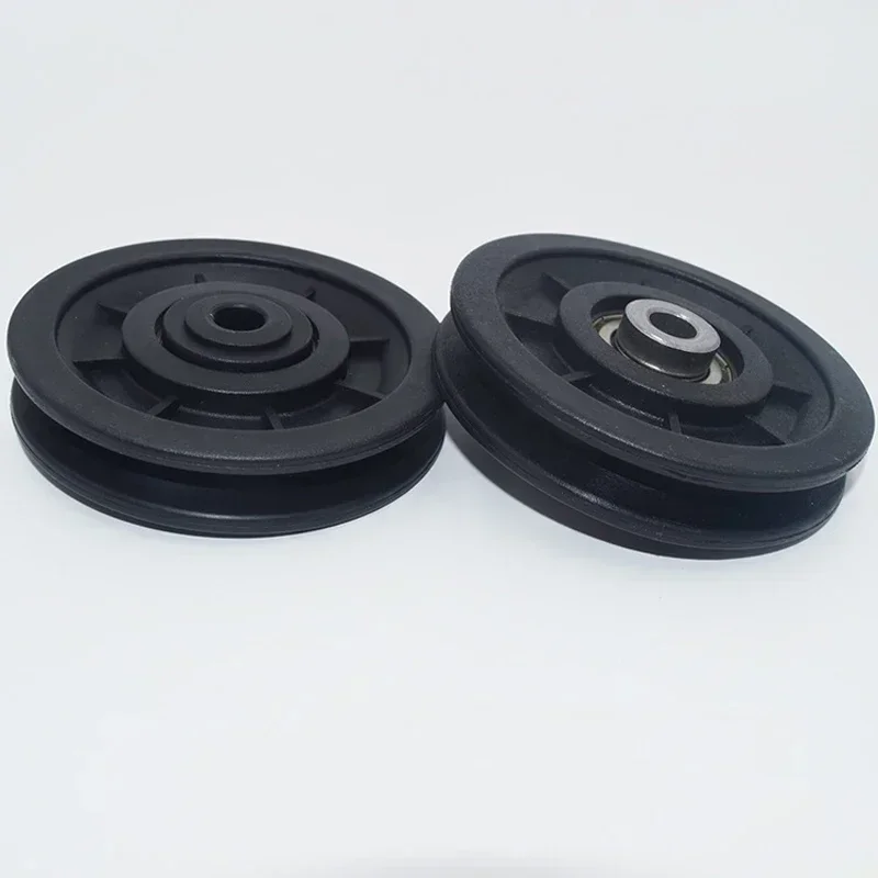 Fitness Equipment Accessories Cable Rope General Nylon Plastic Pulley U Groove  Wheel Roller Diameter 93,95,114mm 5
