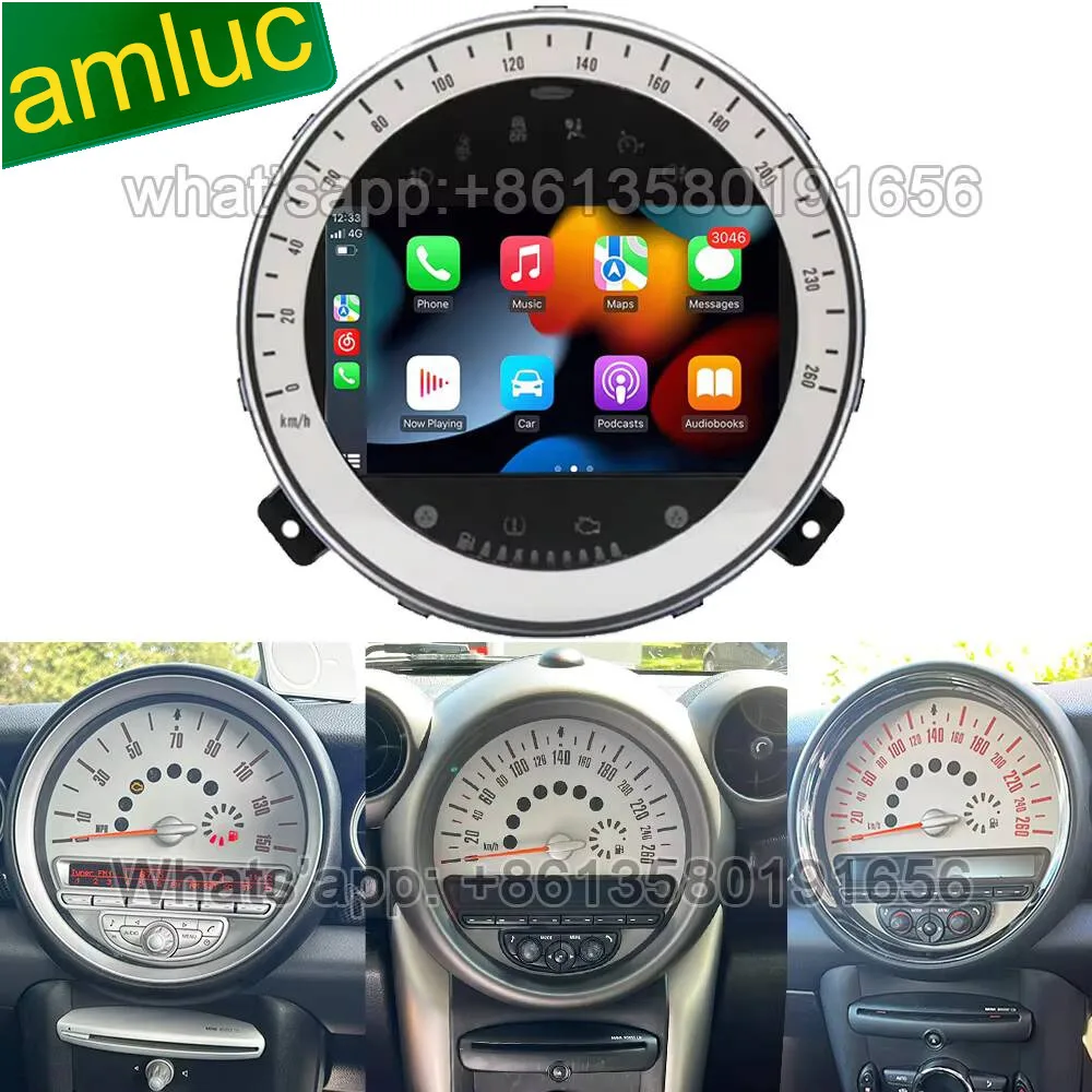 Para BMW Mini Cooper R56 R57 R58 R60 2007 2008 2009 2010 2011 2012 2013 Carplay Radio de coche Multimedia GPS unidad principal unidad estéreo PC 1