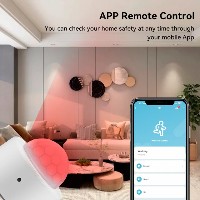 Tuya Zigbee Motion Sensor Human Presence Sensor Smart Home PIR Detector Zigbee Hub Required Work With Alexa Google Assistant - Image 2