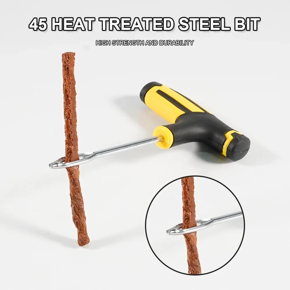 Tire Repair Kit Tire Repair Glue Car Tire Repair Tools Kit Flat Tyre Emergency Puncture Plug Set Universal Motorcycle Strips Stiring Glue for Tubeless Tires