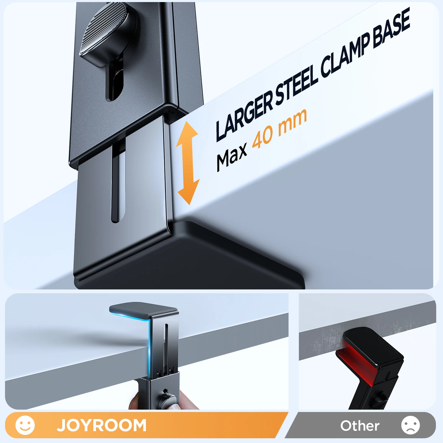 Joyroom Magnetic Airplane Phone Holder for iPhone 15 Pro Max Travel Essentials Flexible Rotation Hands-Free Airplane Phone Mount