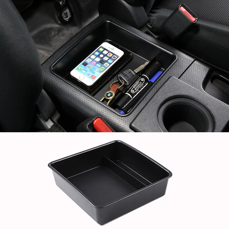 

ABS Car Central Console Armrest Box Storage Container Organizer Holder Tray For Toyota FJ Cruiser 2007-2021 Interior Accessories