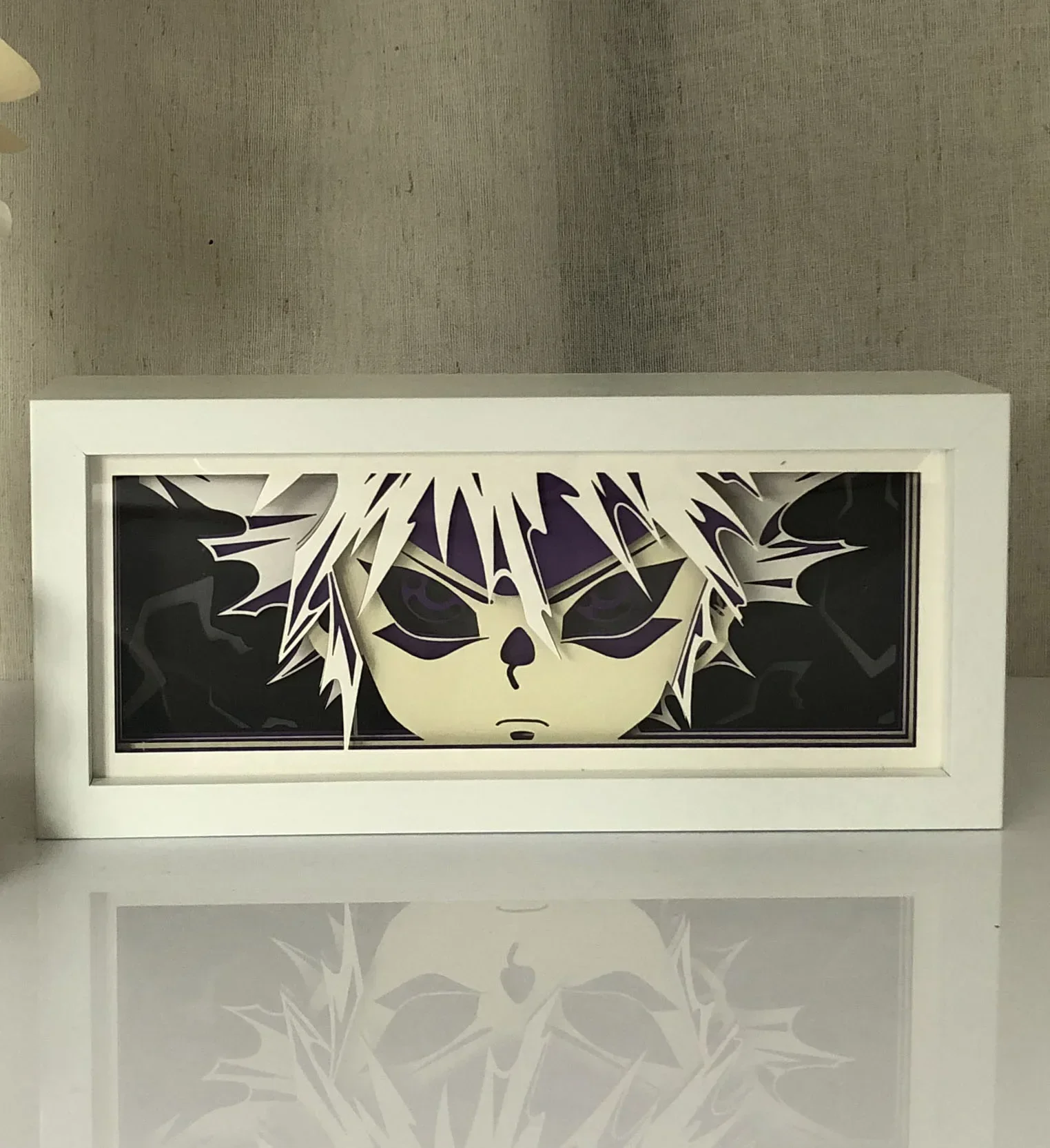 Anime Paper Cut Light Box Anime Led Light Box Handmade Manga Shadow Lamp  Carving Night Light Table Lamp for Room Decor Anime Gift L-04-B