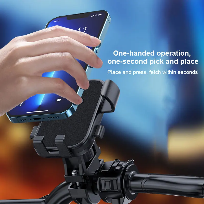 Bike Phone Holder Anti-slip 360&deg; Rotatable Adjustable Bike Phone Mount Outdoor Cycling Mountain Bike Accessories bike phone holder