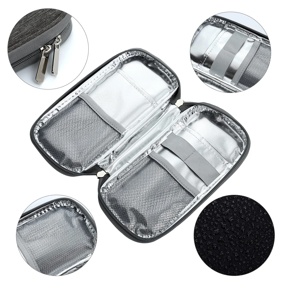 Practical Insulin Cooling Bag without Gel Oxford Medicla Cooler Diabetic Pocket Thermal Insulated Travel Case Pill Protector insulated bag,insulin cooler,insulin cooling bag