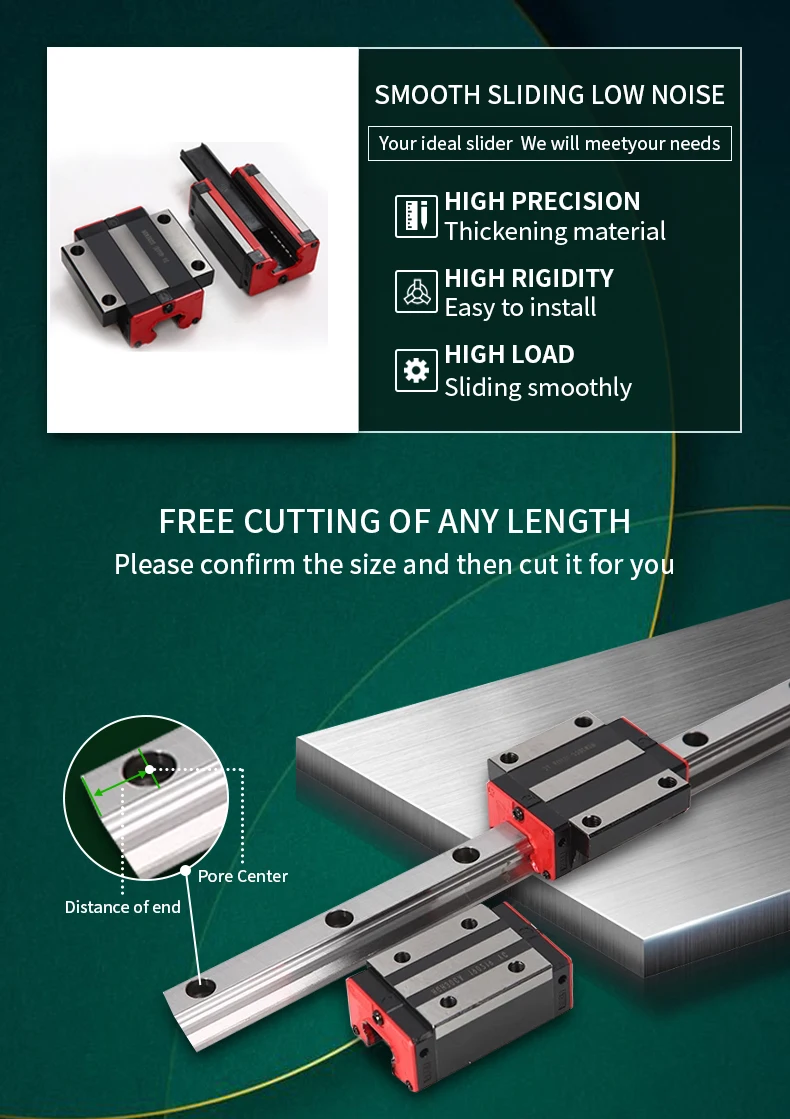 Description Picture 6 of item1PC HGH15CA HGW15CC Slider Block HGH15 CA HGW15CA HGW15CC Match Use HGR15 linear Guide For linear Rail CNC Diy Parts